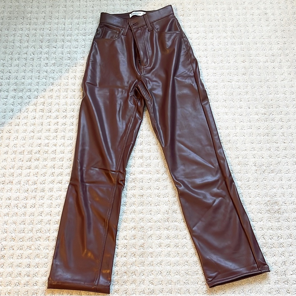 Abercrombie Curve Love Leather Pants